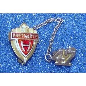 1947 Bret Harte High School , 2 piece Pin -Old California HS Collectible